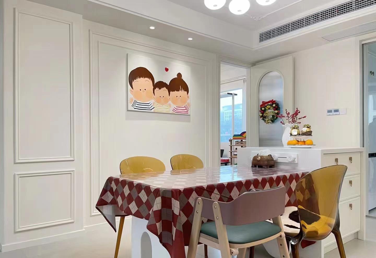 86平老房翻新，奶白色打造溫馨三口之家！