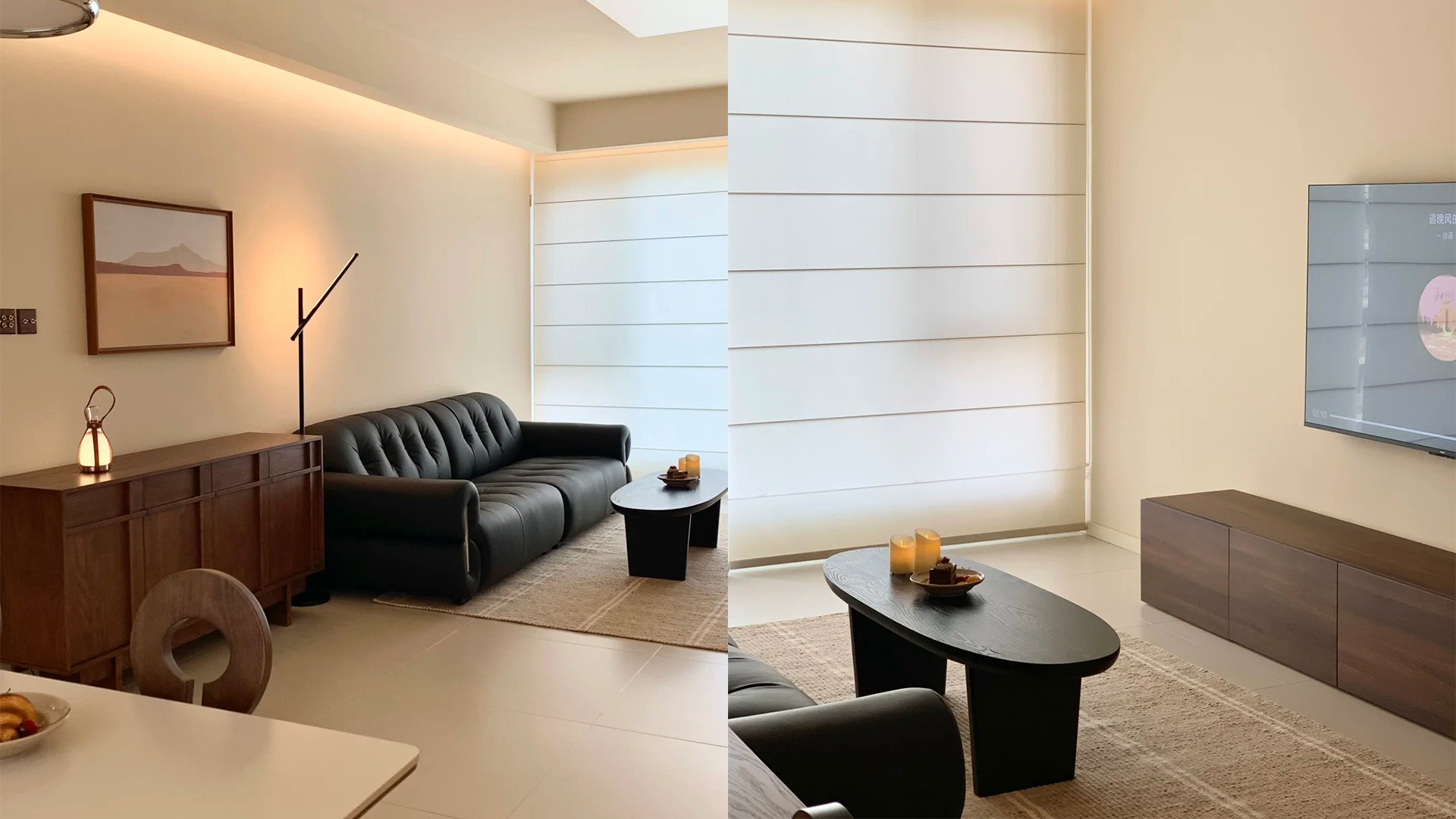 奶油風設(shè)計，米白淺色與木質(zhì)元素營造溫馨家