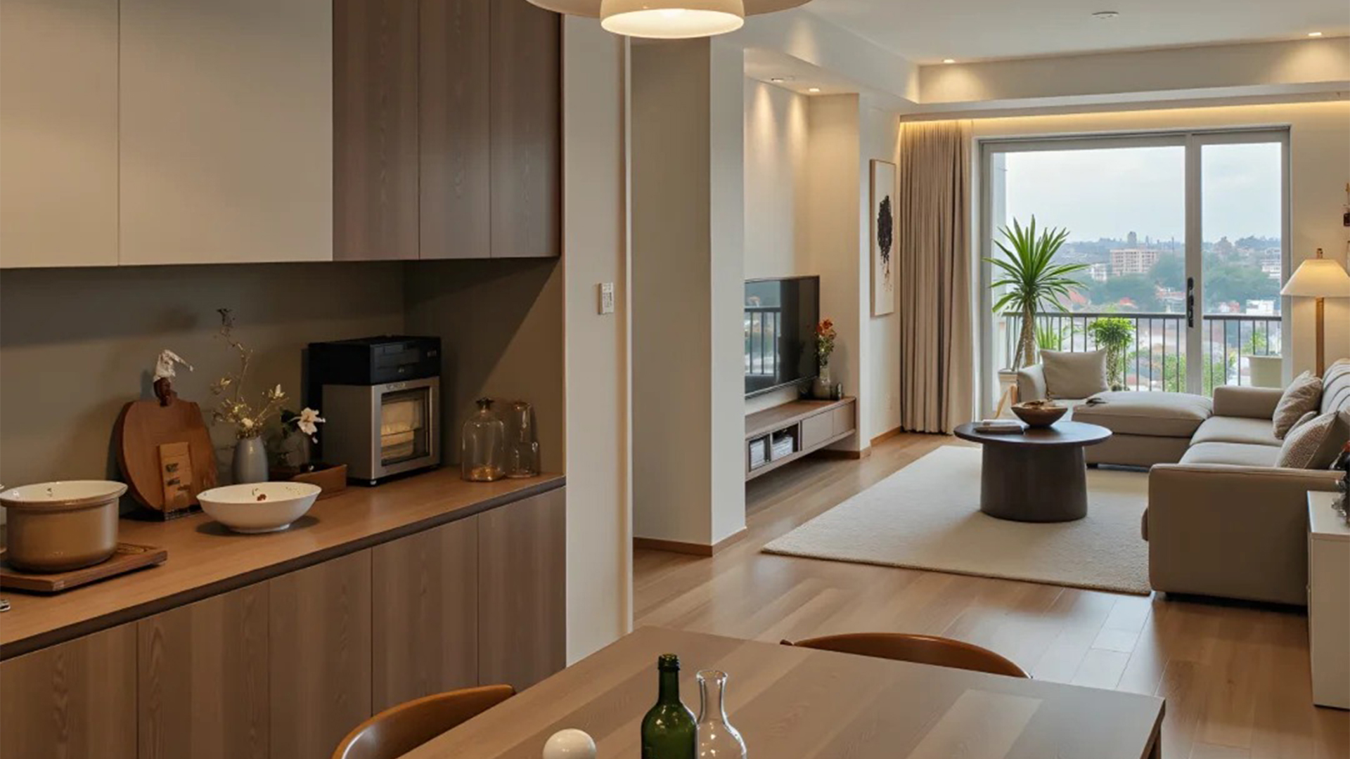 原木風(fēng)自然材質(zhì)暖光交織，溫柔歲月靜好生活氣息