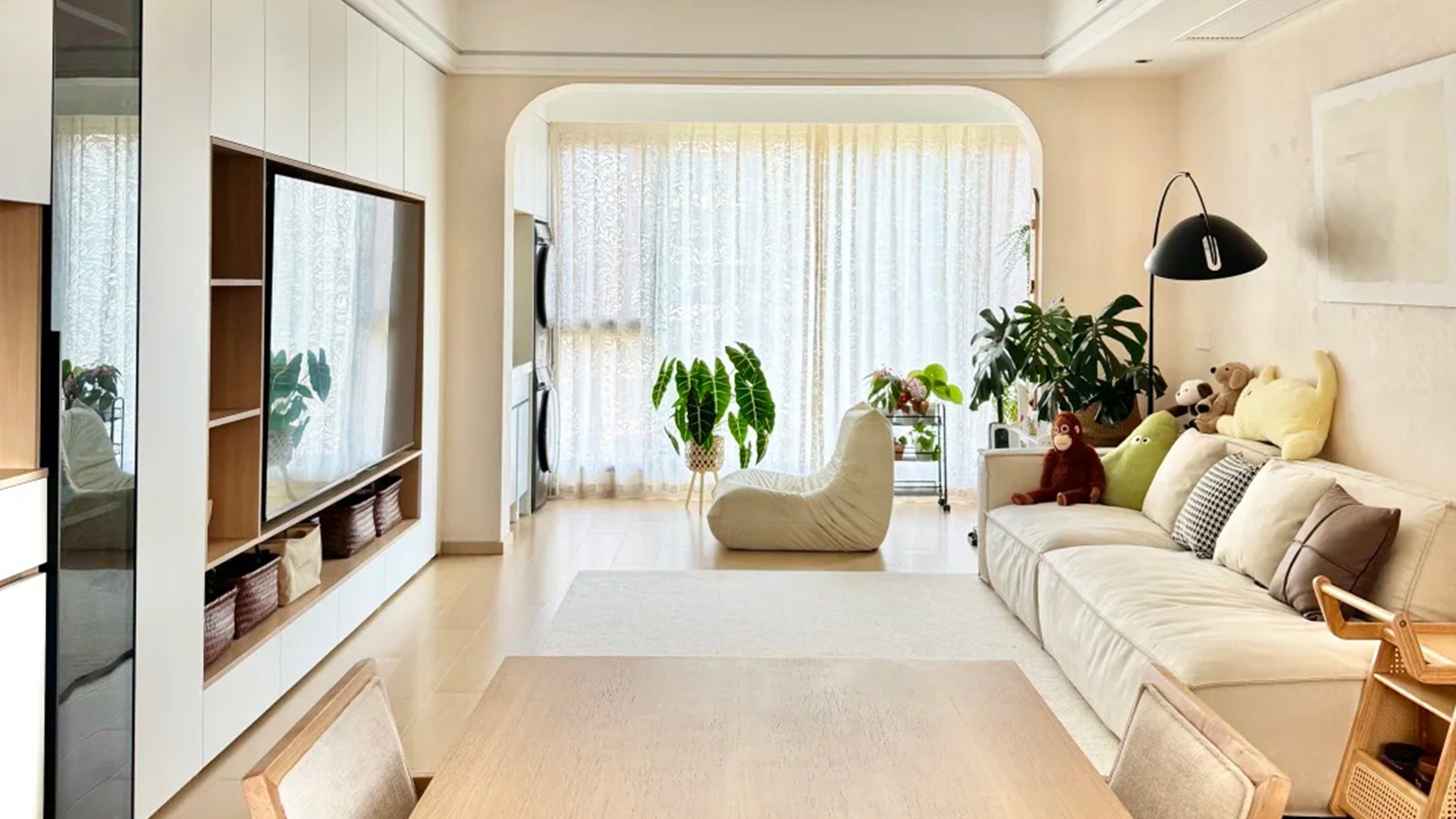 原木風(fēng)天然紋理柔和光線，歲月靜好詩意棲居地